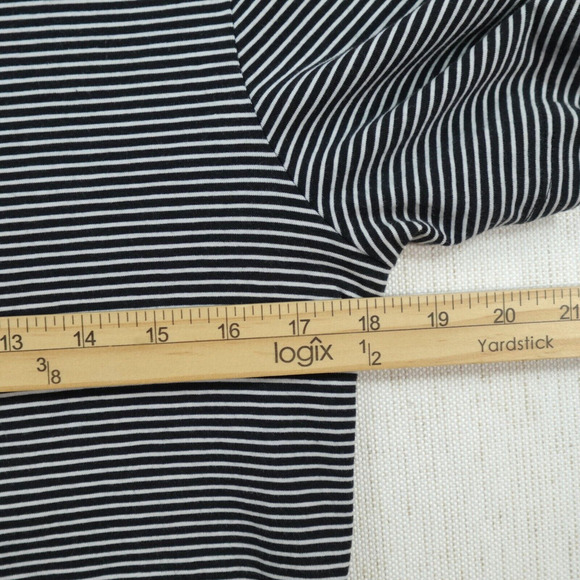 Lululemon 5 Year Basic Tee Mens XS Shirt Hyper Stripe Black/White Casual Commute - Picture 8 of 11